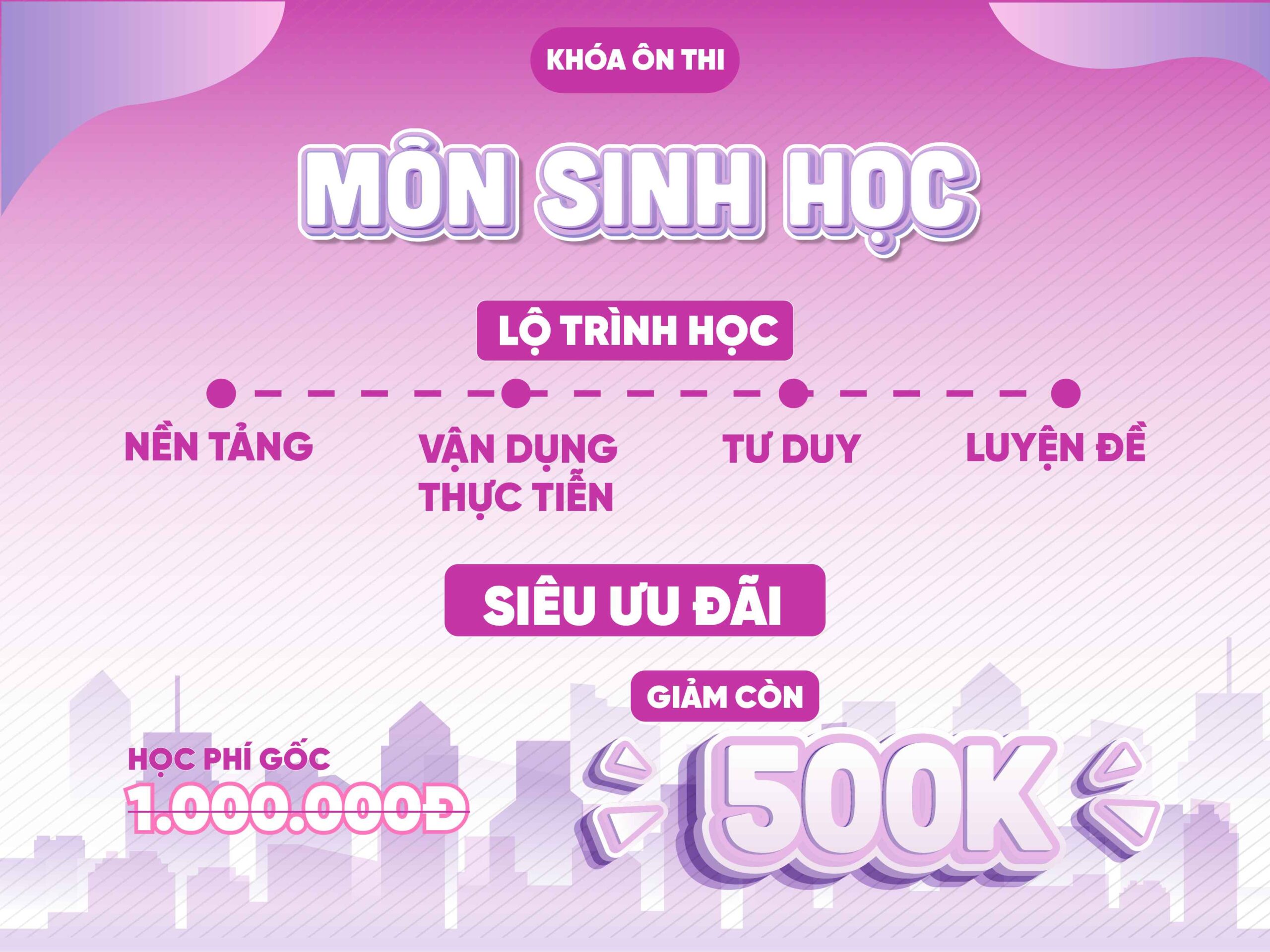 Khóa chuyên đề sinh học ILP: Nền tảng vững vàng chinh phục 9+