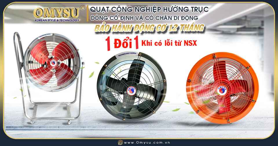 Quạt thông gió hướng trục OMYSU