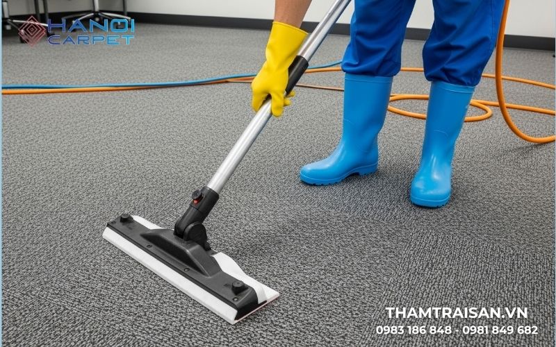 Các lỗi khi vệ sinh thảm văn phòng 