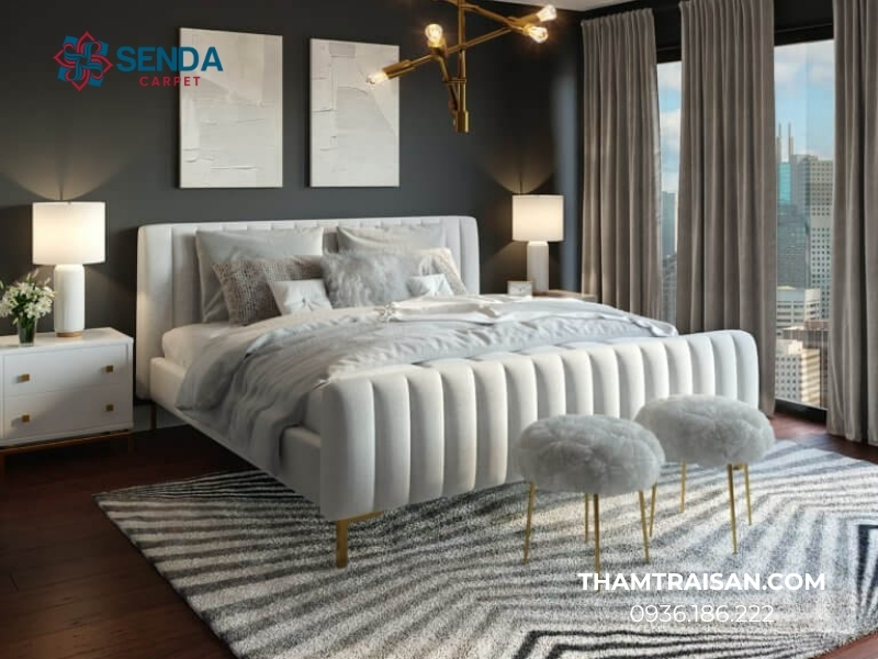 Thảm cuộn trải sàn phòng ngủ: Giải pháp cho không gian ấm áp