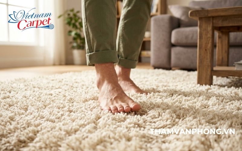 Kinh nghiệm chọn thảm trải sàn lông xù
