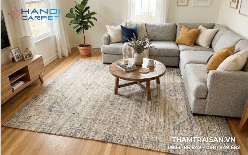 Vì sao nên đầu tư thảm trải sàn phòng khách chất lượng?