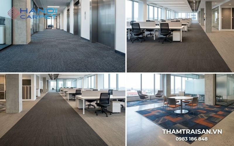 Các loại thảm tấm trải sàn trên thị trường