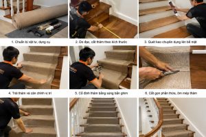 Thi công thảm cầu thang trọn gói, báo giá mới nhất 2026